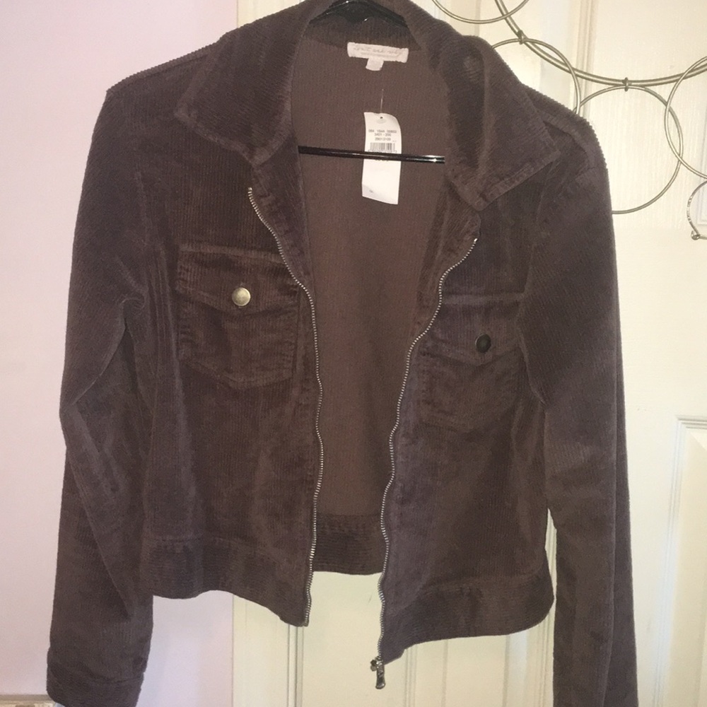 Don’t ask why brown corduroy jacket